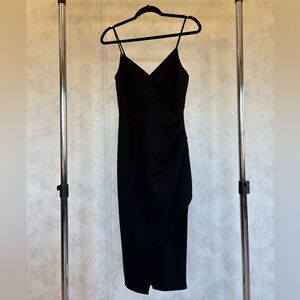 Lulu's Black Midi Dress